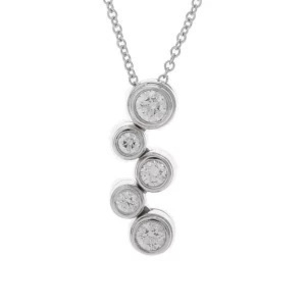Tiffany Co Bubble Necklace Platinum Diamond